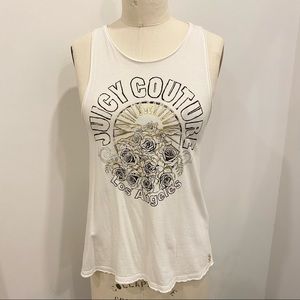 Juicy Couture White Tank Top with logo